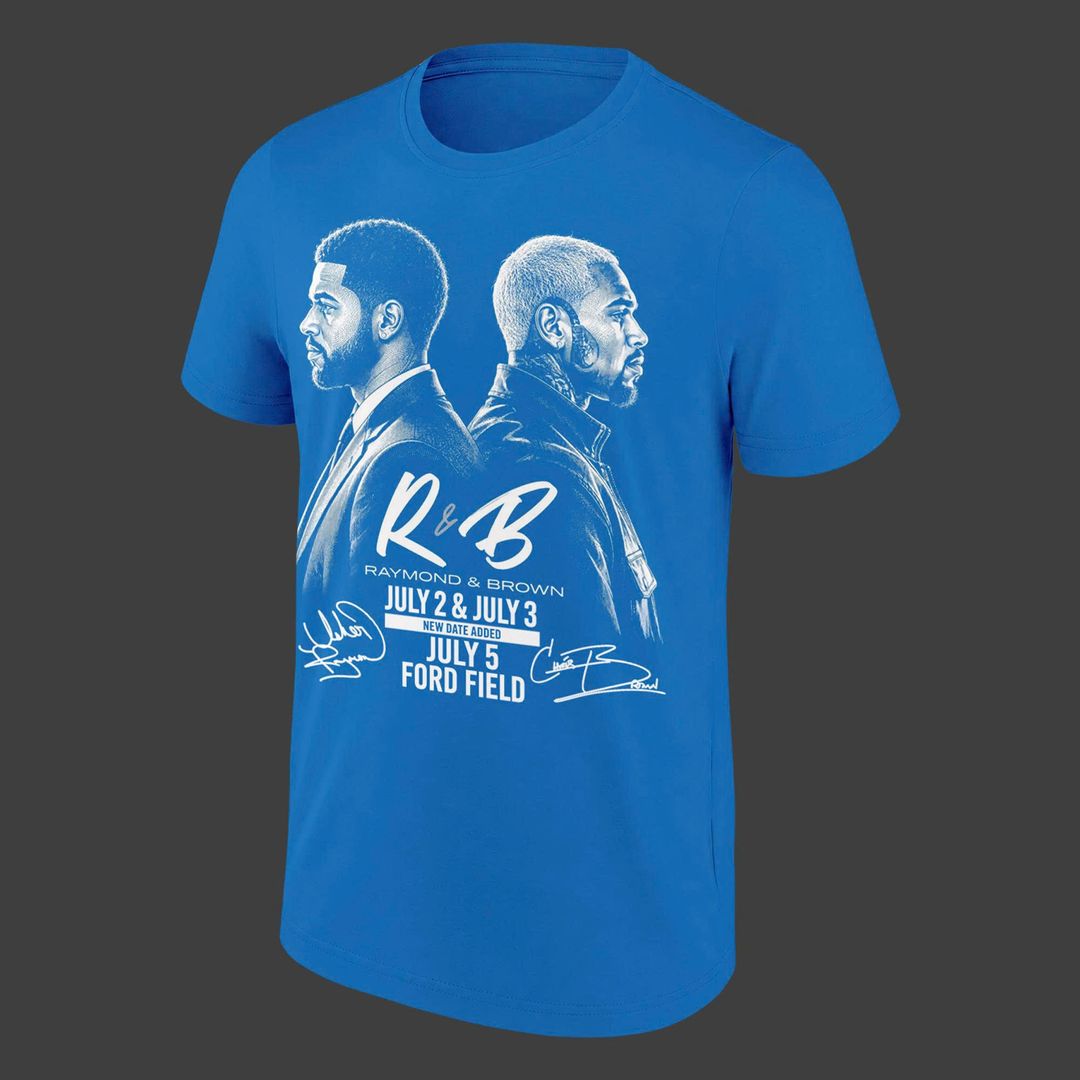 Exclusive Version Tshirt Detroit x The R&b Tour 2026
