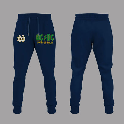 Limited Hoodie Power Up Tour 2026 - AC/DC x Notre Dame Football Hoodie
