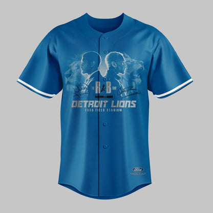 Special 2026 The R&B Tour x Detroit Lions - Usher Raymond & Chris Brown Jersey