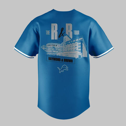 Special 2026 The R&B Tour x Detroit Lions - Usher Raymond & Chris Brown Jersey