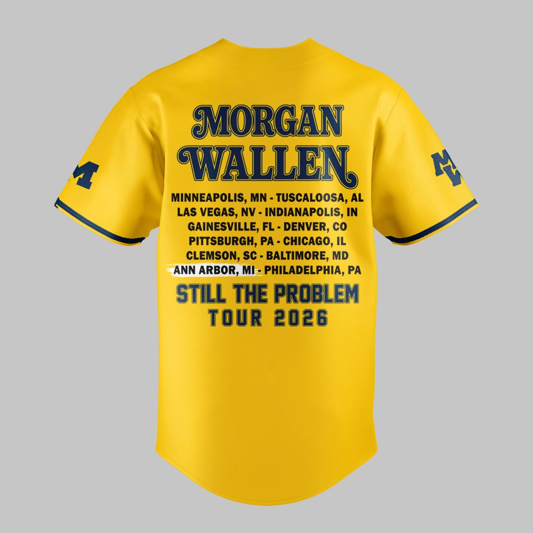 Exclusive Morgan Wallen x Michigan Football - Still The Problem Tour 2026 Jersey
