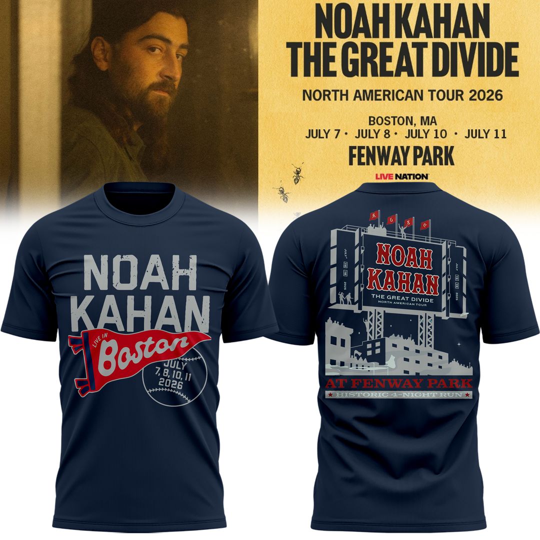 Boston Red Sox x Noah Kahan : The Great Divide Tour - Navy Tee