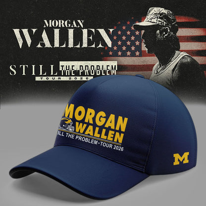 Morgan Wallen x Michigan Wolverines Football - Still The Problem Tour 2026 T-Shirt