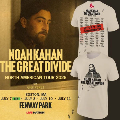 Boston Red Sox x Noah Kahan : The Great Divide Tour Tee