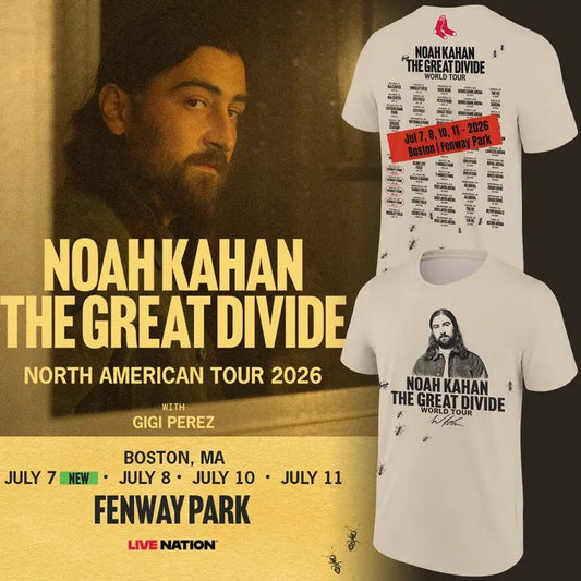 Boston Red Sox x Noah Kahan : The Great Divide Tour Tee