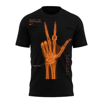 2026 Black T-Shirt "X-Ray" Jalen Brunson Signatures Print