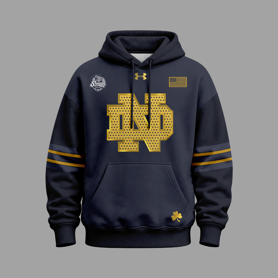 Notre Dame Football 2026 Shamrock Series Hoodie for Fans