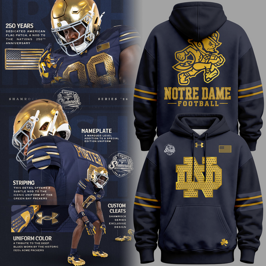 Notre Dame Football 2026 Shamrock Series Hoodie for Fans