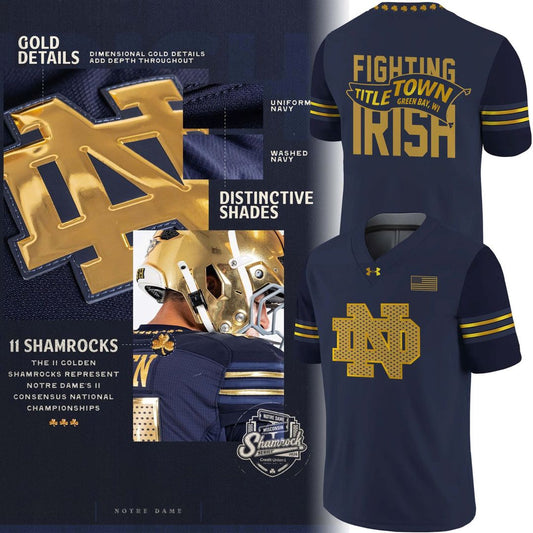 Notre Dame Fighting Irish 2026 Shamrock Series Football Jersey
