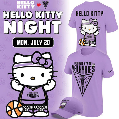 Limited edition T-Shirt 2026 Golden State Valkyries x Hello Kitty
