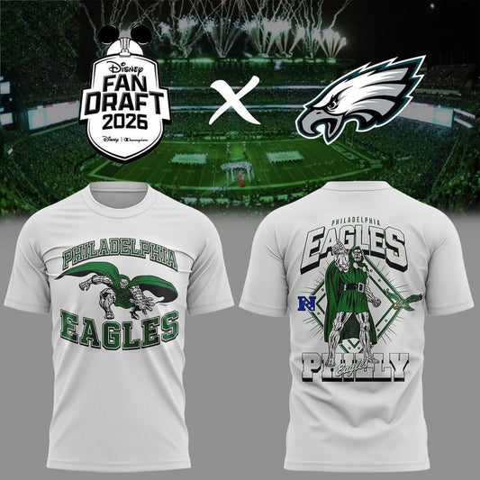 Philadelphia Eagles x Disney Fan Draft 2026 Doctor Doom T-Shirt