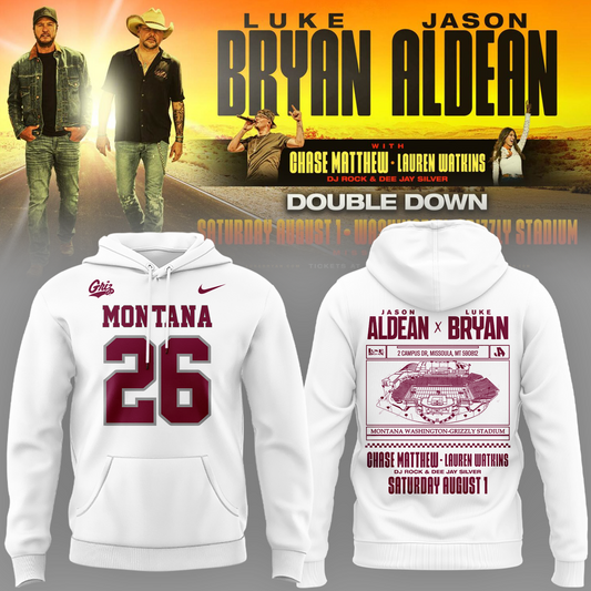 Limited Edition Montana Grizzlies x Jason Aldean And Luke Bryan Hoodie