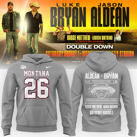 Limited Edition Montana Grizzlies x Jason Aldean And Luke Bryan Hoodie