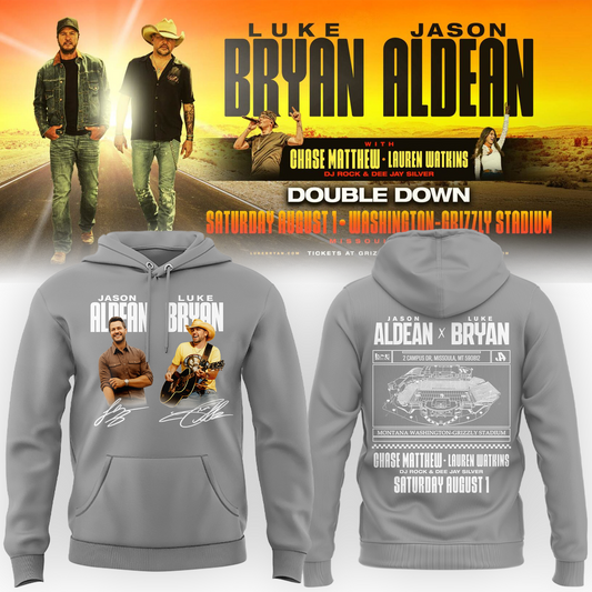 Limited Edition Montana Grizzlies x Jason Aldean And Luke Bryan Hoodie