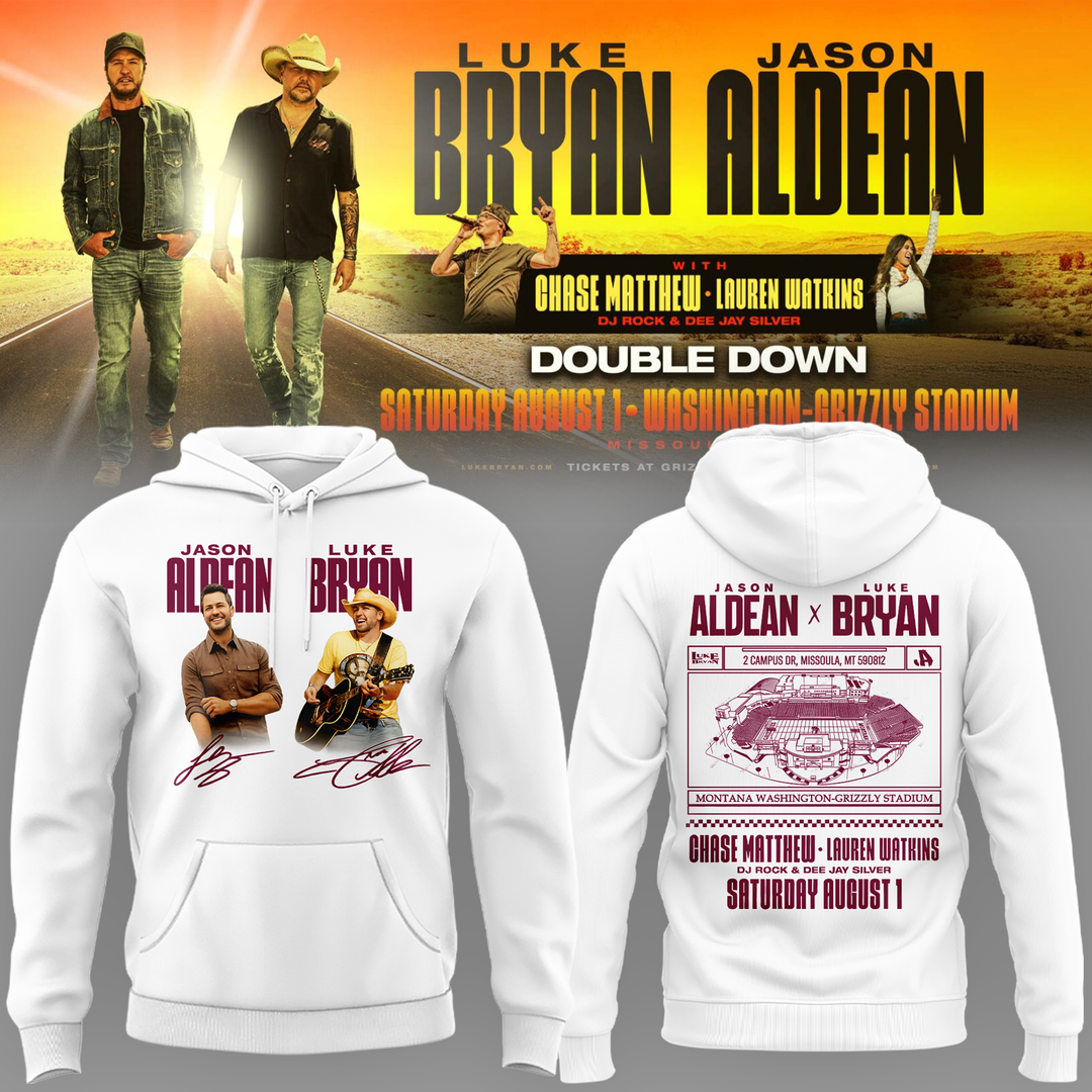 Limited Edition Montana Grizzlies x Jason Aldean And Luke Bryan Hoodie