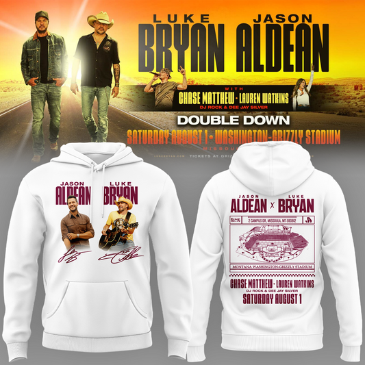 Limited Edition Montana Grizzlies x Jason Aldean And Luke Bryan Hoodie