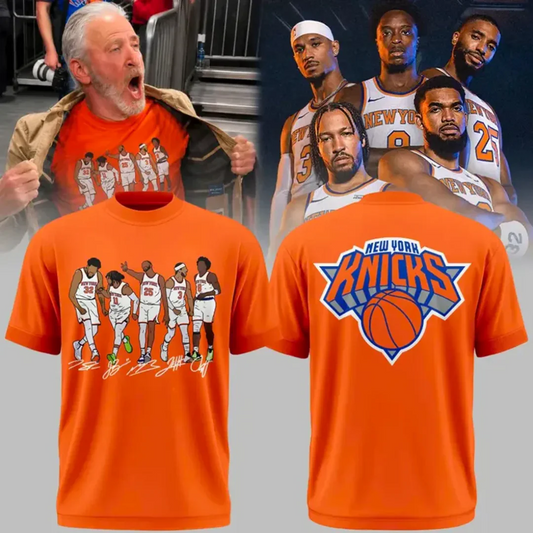New York Knicks Orange & Blue Skies Special Edition Tshirt