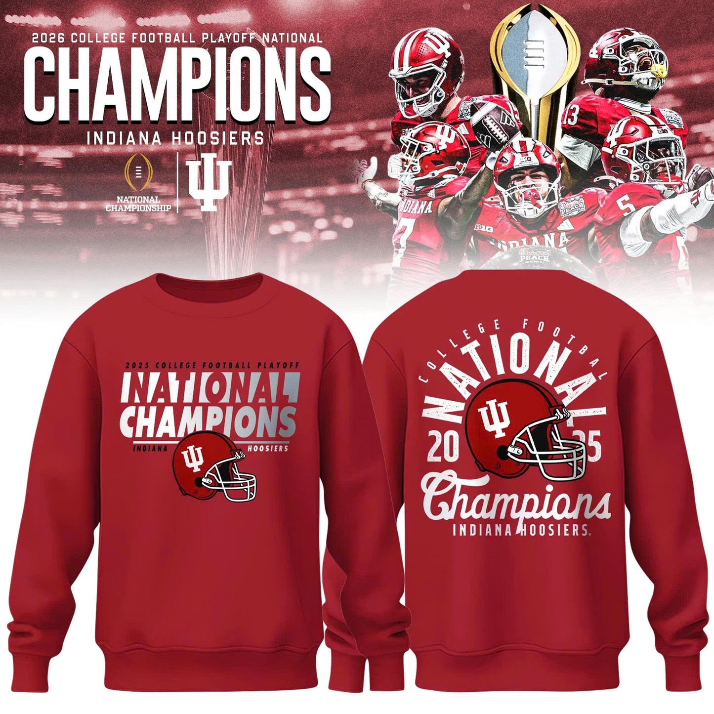 Indiana Hoosiers National Champions 2025/26 Sweatshirt