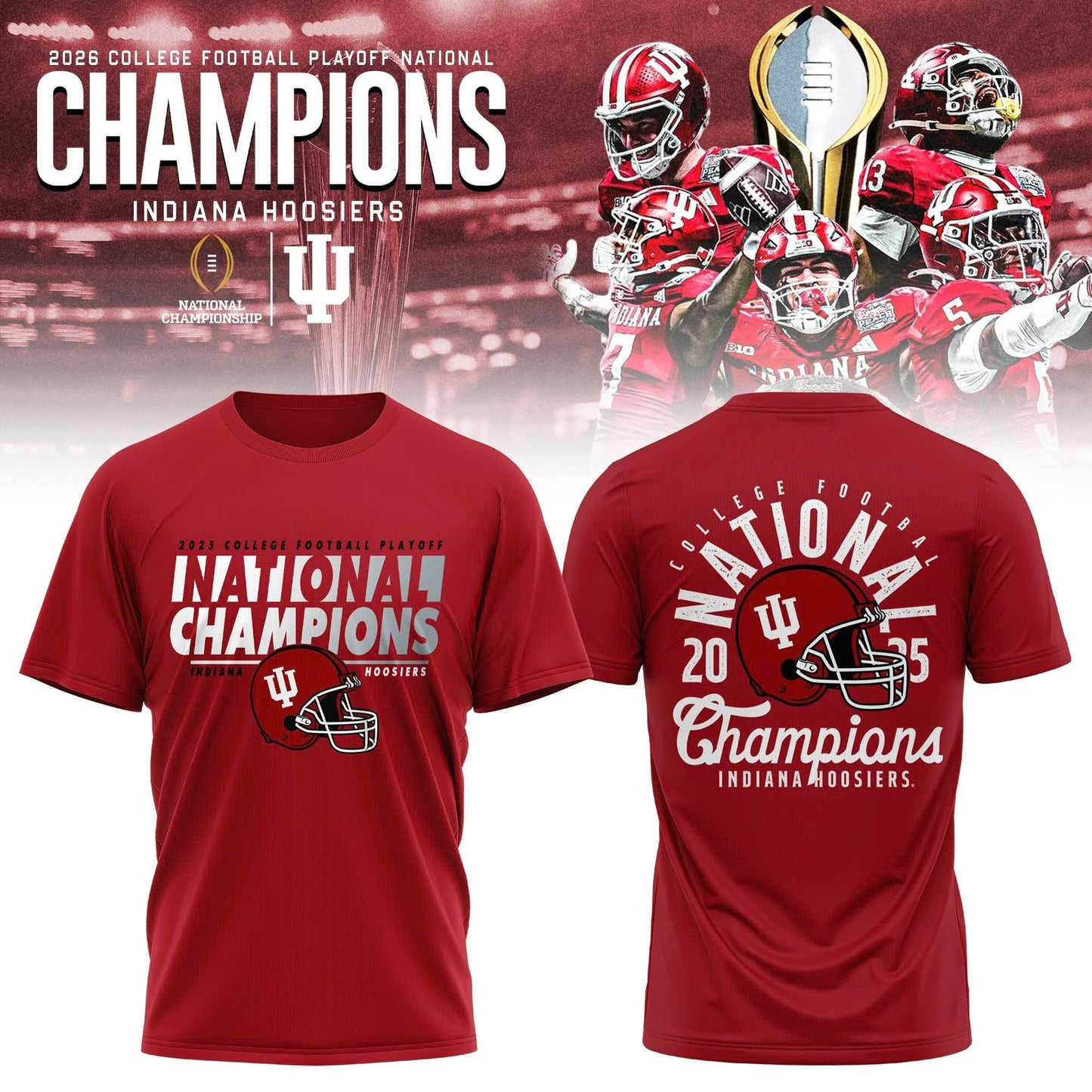 Indiana Hoosiers National Champions 2025/26 T-Shirt