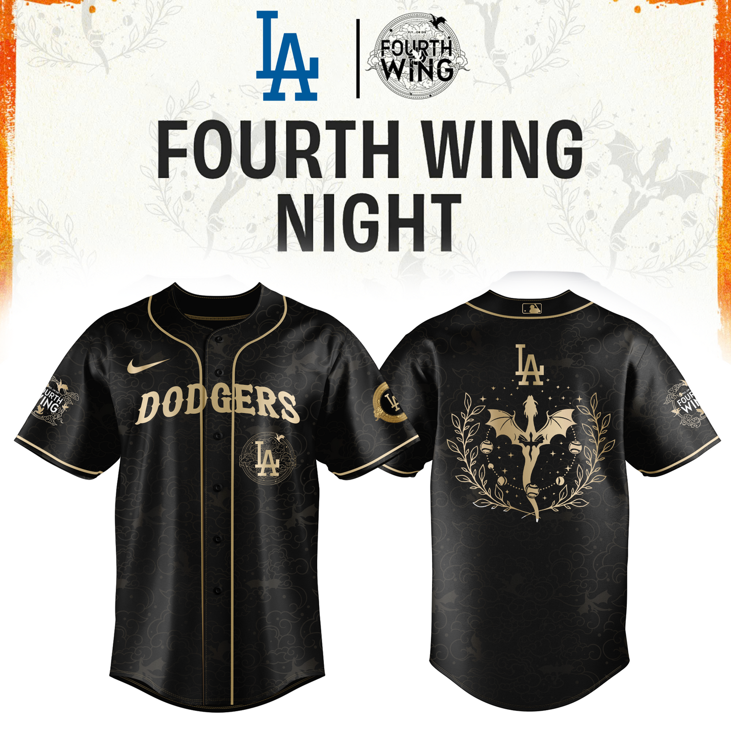MLB All Teams 26 x Dragon Wing Night Limited Edition Jersey| Cap | Jogger
