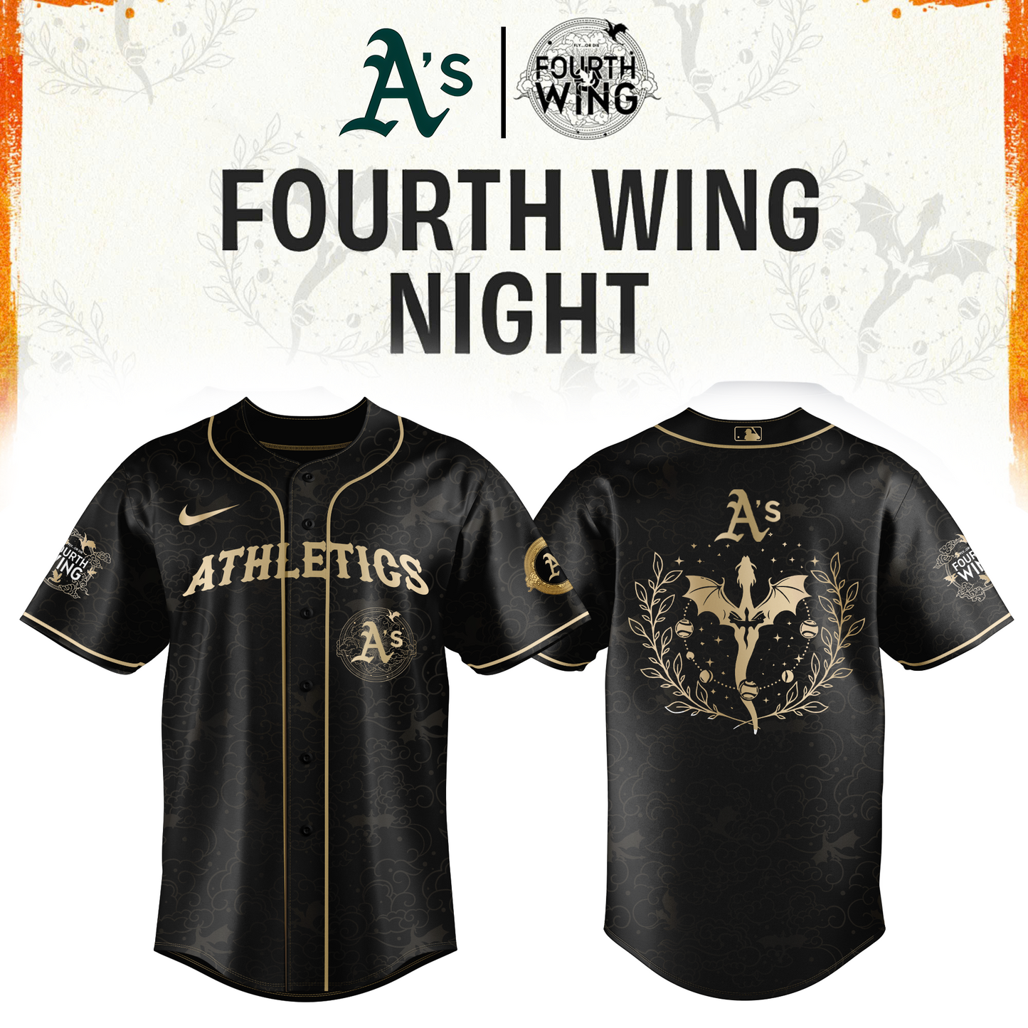 MLB All Teams 26 x Dragon Wing Night Limited Edition Jersey| Cap | Jogger