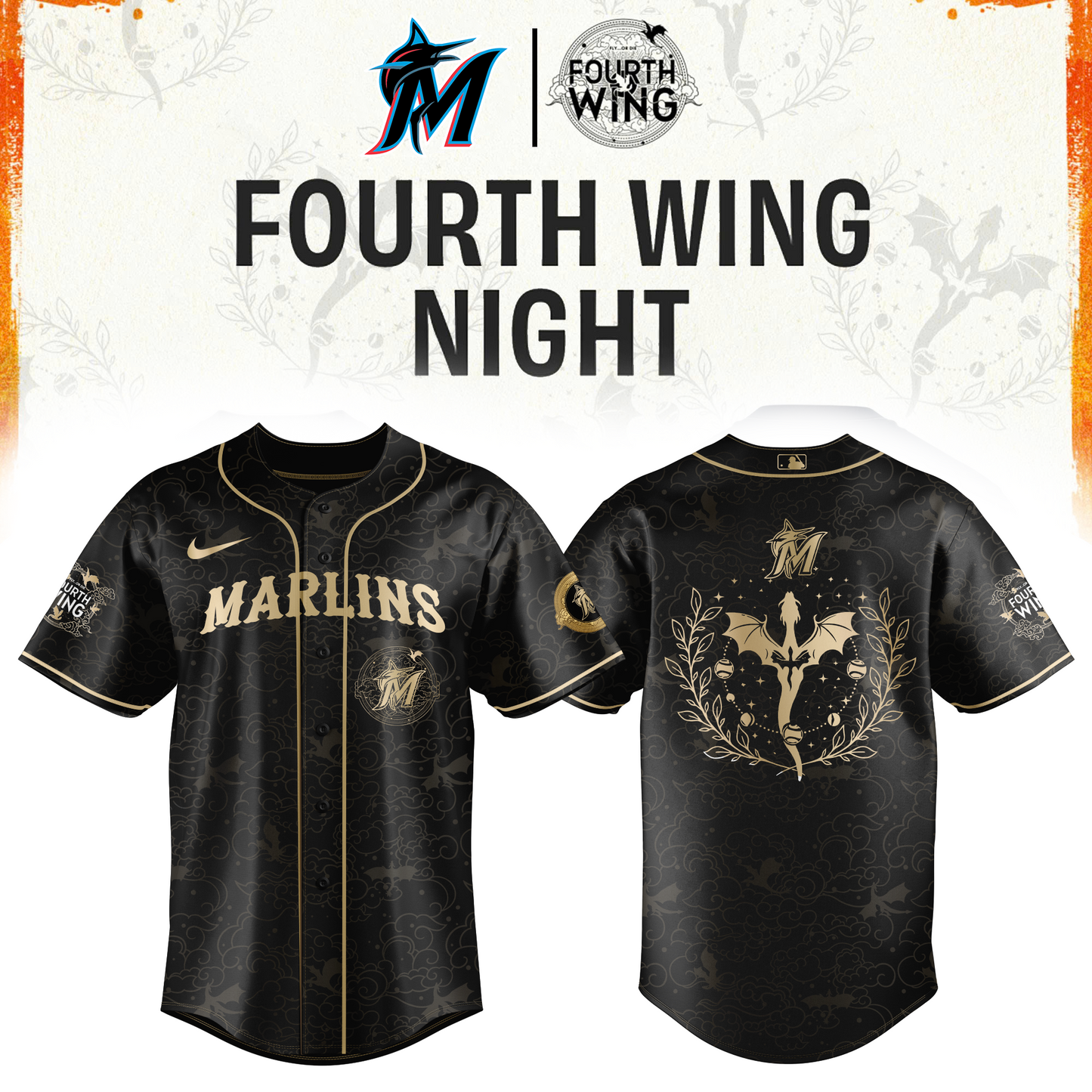 MLB All Teams 26 x Dragon Wing Night Limited Edition Jersey| Cap | Jogger