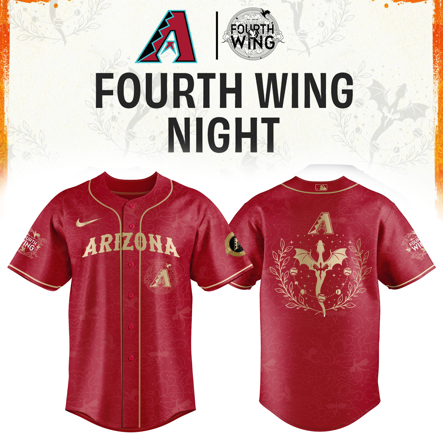 MLB All Teams 26 x Dragon Wing Night Limited Edition Jersey| Cap | Jogger