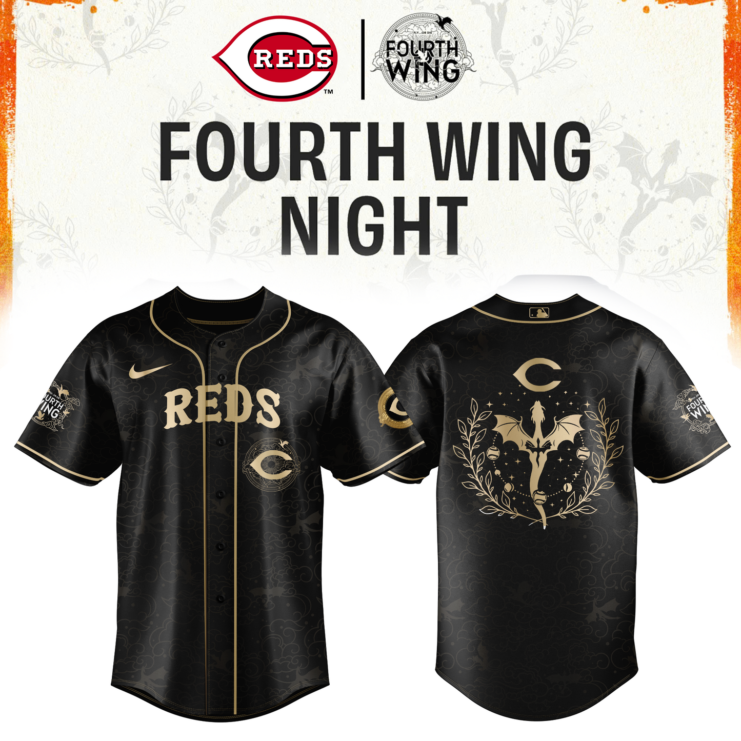 MLB All Teams 26 x Dragon Wing Night Limited Edition Jersey| Cap | Jogger