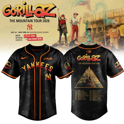 New York Yankees x Gorillaz ‘The Mountain Tour 2026’ Limited Edition Jersey