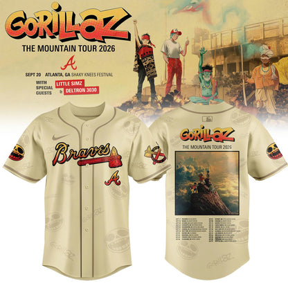 MLB x Gorillaz ‘The Mountain Tour 2026’ Limited Edition Jersey