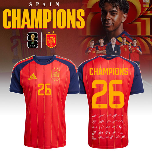 Spain Jersey Champions World Cup 2026 Edition Limited