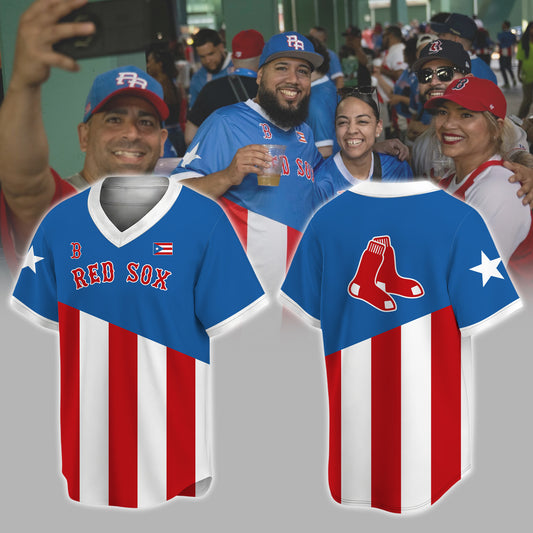 Limited Edition Red Sox Puerto Rico Heritage Football Jersey