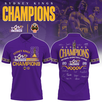 Sydney Kings Special Champions NBL 2026 Limited Edition Polo