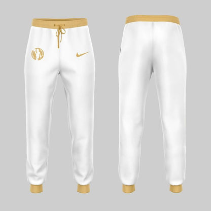 Boston Celtics Nike White/Yellow 2025-26 City Edition Sweatshirt