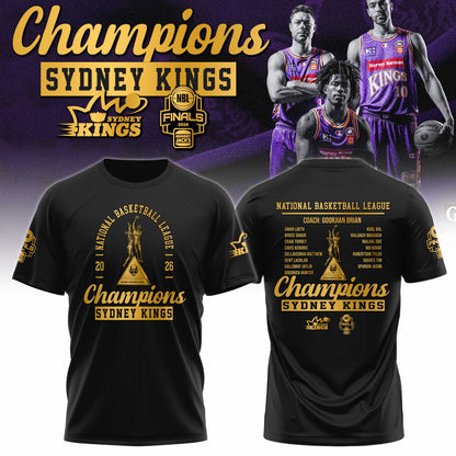 Sydney Kings Champions NBL 2026 tshirt Limited Edition