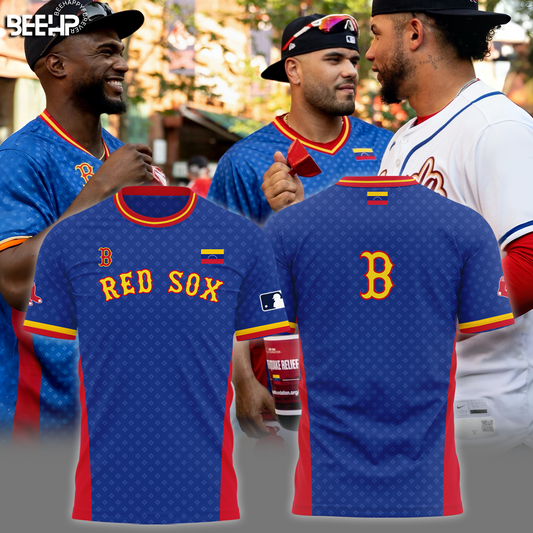 Boston Red Sox Venezuelan pride T-Shirt - Donation to support disaster relief efforts for those affected by the earthquakes in Venezuela