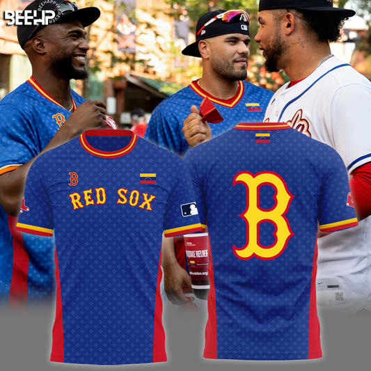 Boston Red Sox Venezuelan pride T-Shirt - Donation to support disaster relief efforts for those affected by the earthquakes in Venezuela