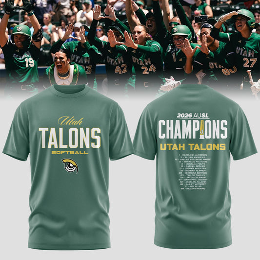 Utah Talons Back-to-Back 2026 Champions Tshirt