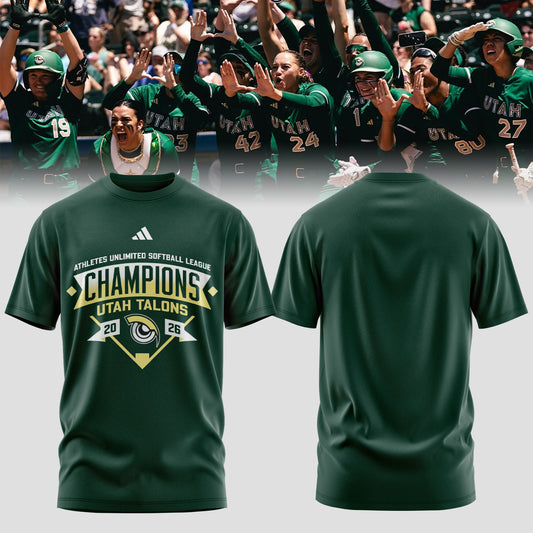 Utah Talons Back-to-Back 2026 Champions Tshirt