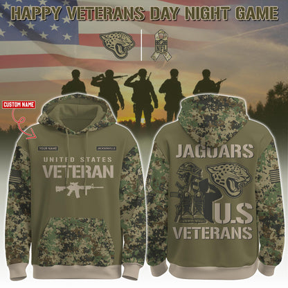 Jacksonville Jaguars - Veteran Day 2025 Hoodie Limited Edions