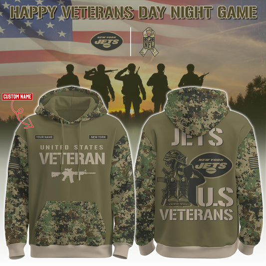 New York Jets - Veteran Day 2025 Hoodie Limited Edions