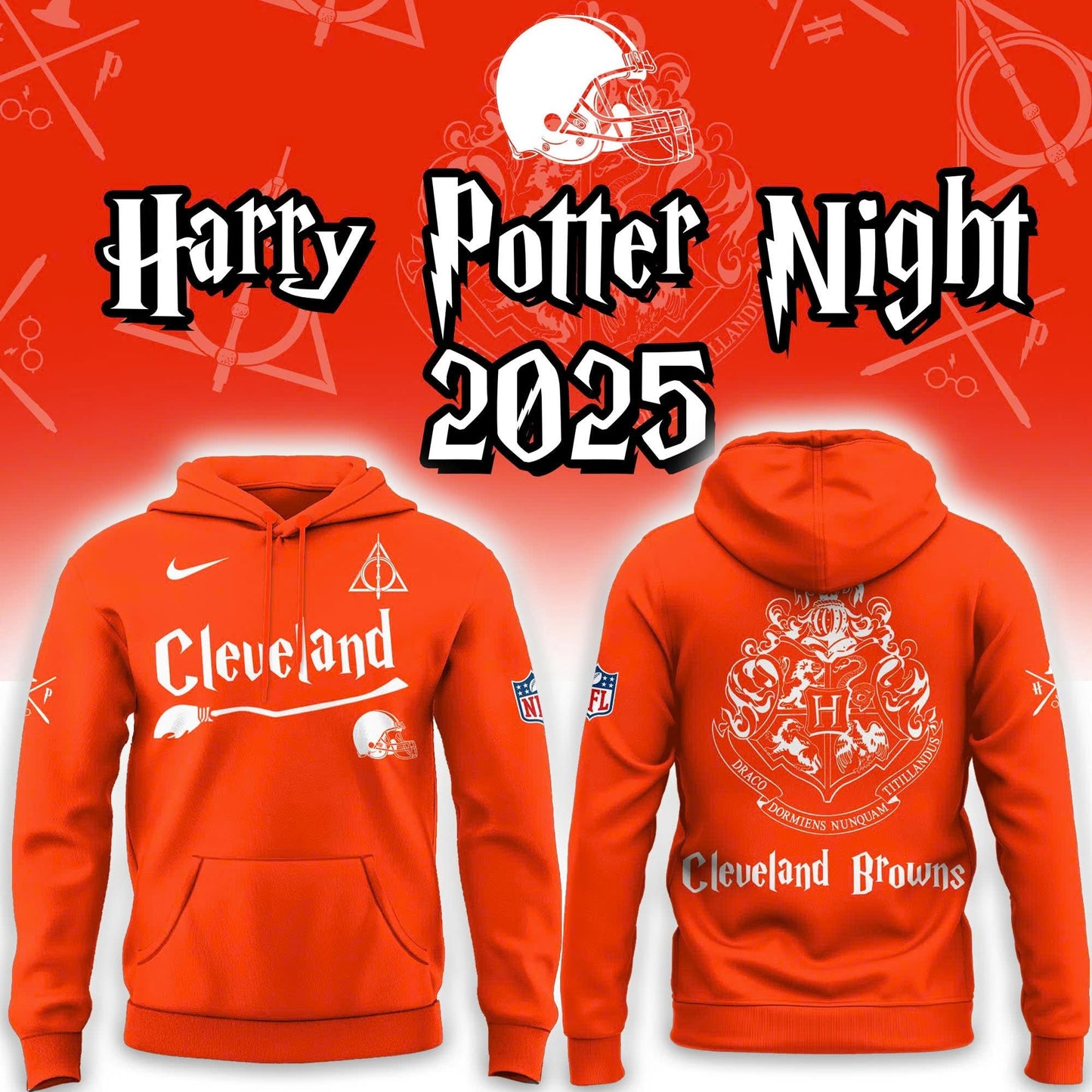 Cleveland Browns Harry Potter 2025 Combo Hoodie