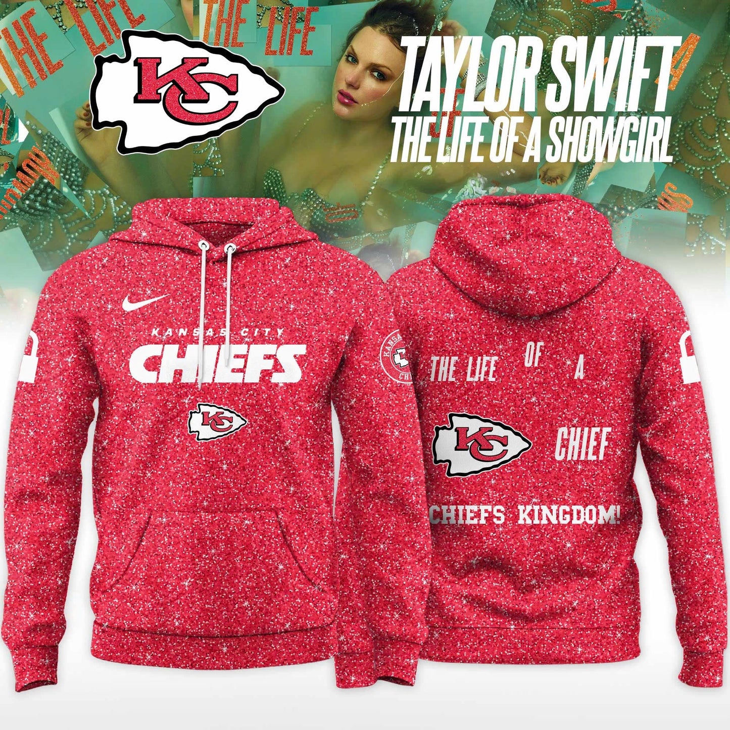Kansas City Chiefs x Taylor Swift Orange Era Limited Editions 2025 Hoodie