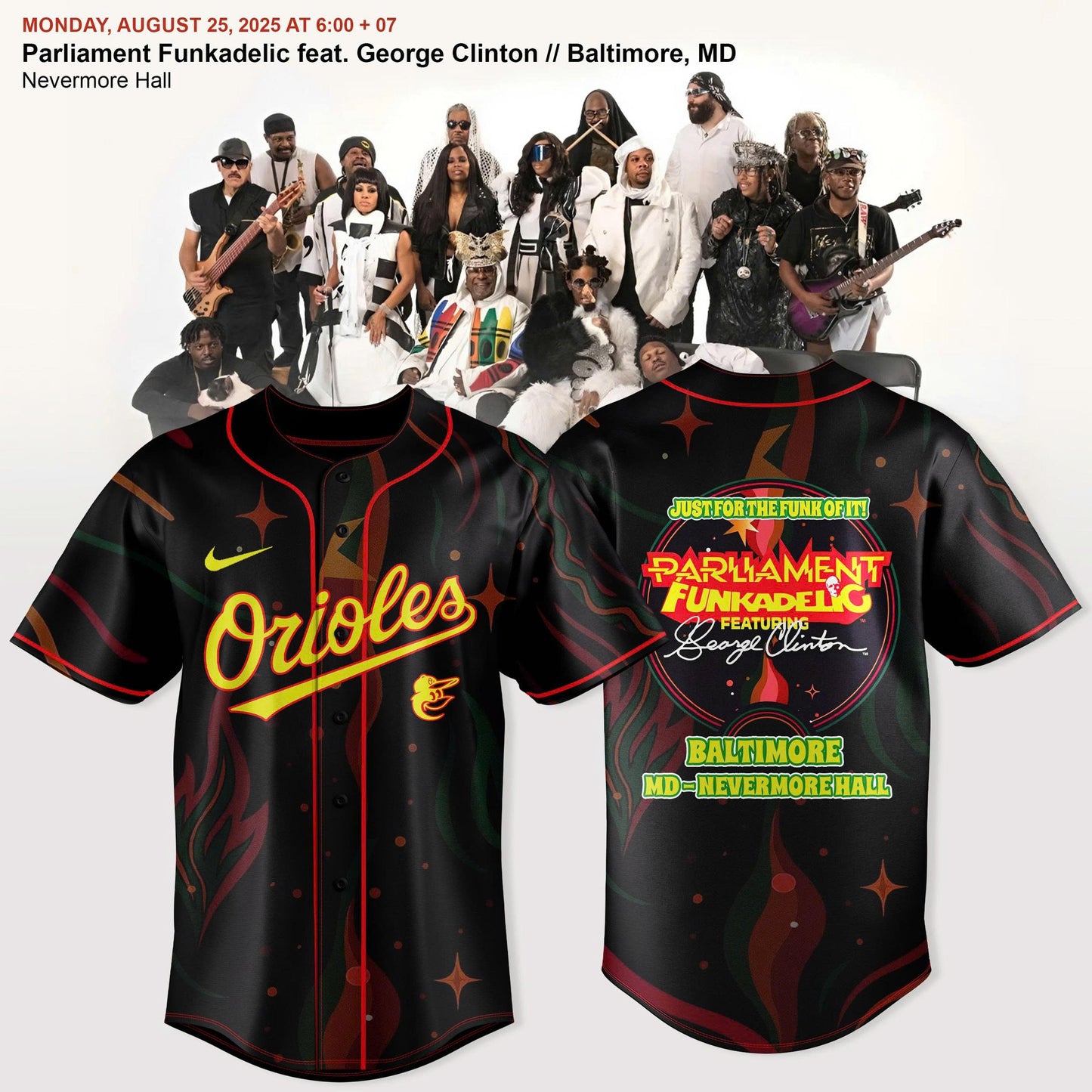 Baltimore Orioles x Funkadelic Jersey “ Limited Edition