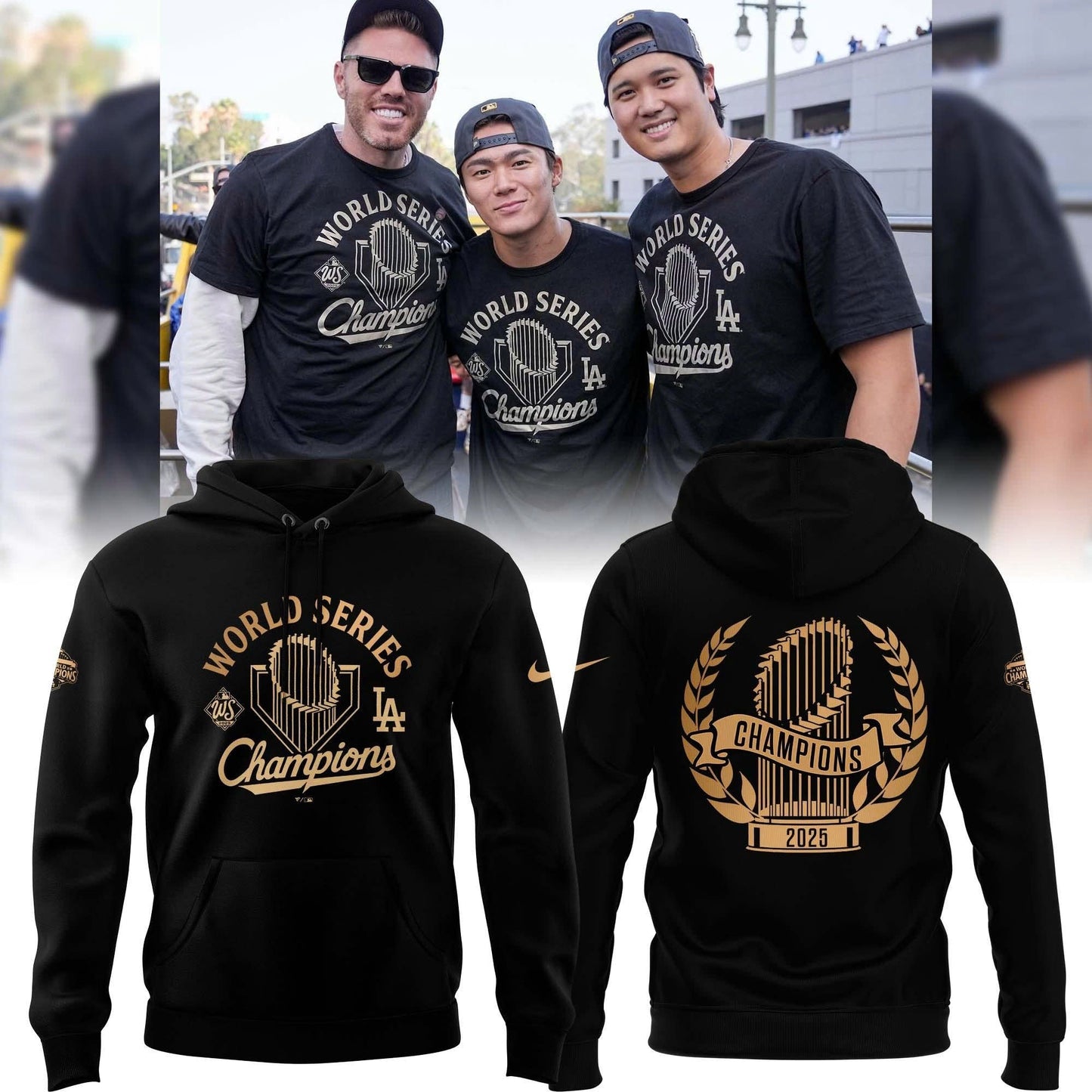 LA Dodgers “ 2025 World Series Champions Limited Edition Combo Hoodie