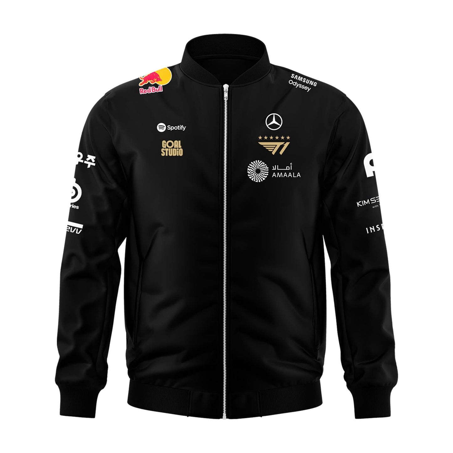 Limited Edition 𝐁𝐀𝐂𝐊-𝐓𝐎-𝐁𝐀𝐂𝐊-𝐓𝐎-𝐁𝐀𝐂𝐊 𝐖𝐎𝐑𝐋𝐃 𝐂𝐇𝐀𝐌𝐏𝐈𝐎𝐍𝐒 2025 T1 Worlds Zip Bomber