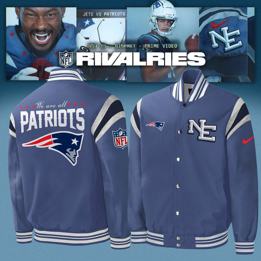 New England Patriots 2025 Rivalries Nor™Easter Storm Special Limited Edition Bomber Jacket