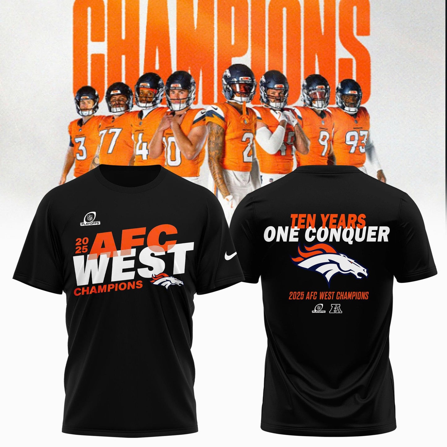 Denver Broncos “ 2025 AFC West Champions Shirt