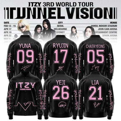 ITZY 3RD WORLD TOUR TUNNEL VISION Special BASEBALL JACKET