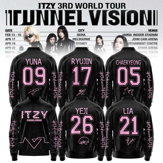 ITZY 3RD WORLD TOUR TUNNEL VISION Special BASEBALL JACKET